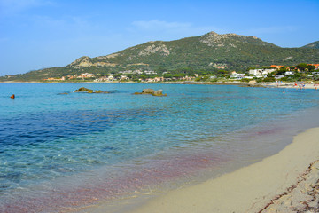 Sant'Ambroggio beach, Balagne region. Corsica, France
