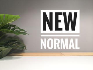 New Normal, Monsterra leaf on the desktop