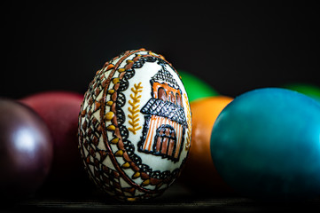 traditional painted easter egg