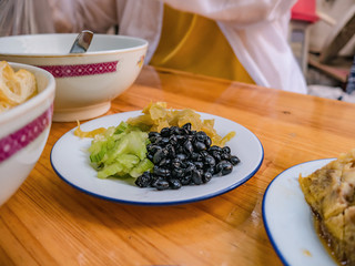 Teochew people Famous Breakfast pickle thing in chinese restaurant at shantou city China.