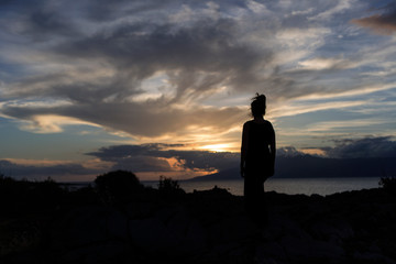 A sunset she will remember