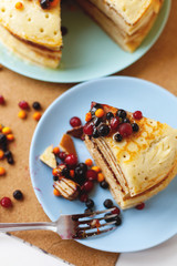 Hot delicious pancakes