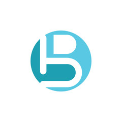 Initial letter B, B  Letter Logo Template vector icon illustration