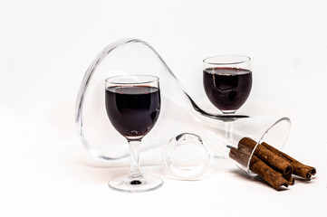 Wine Utencils on White Background