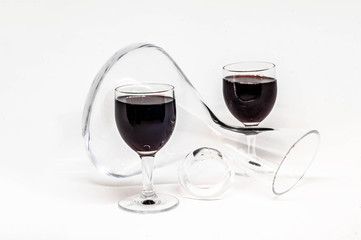 Wine Utencils on White Background