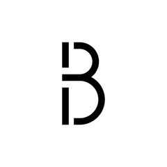 Initial letter B, B  Letter Logo Template vector icon illustration
