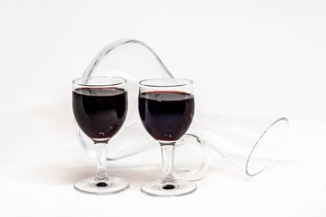 Wine Utencils on White Background