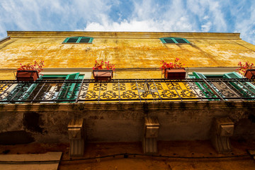 Beautiful old building, Palazzo de Laurentis in the old town of Altamura, Apulia, Italy, exterior...