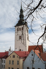 Traditional buildings in Tallinn Old Town