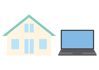 テレワークのイラスト