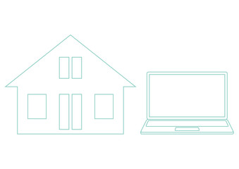 テレワークのイラスト