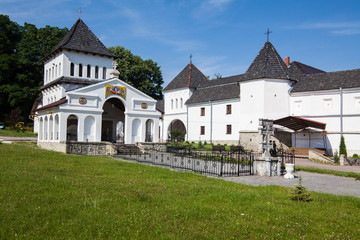 Fototapeta na wymiar Univ Holy Dormition Lavra of the Studite Rite, Univ, Lviv region, Ukraine
