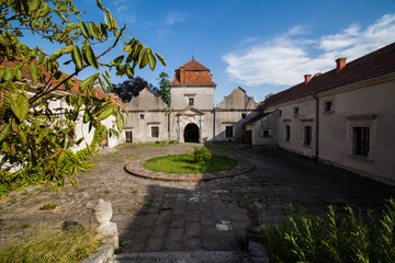 Fototapeta na wymiar Ancient castle in Svirzh, Ukraine