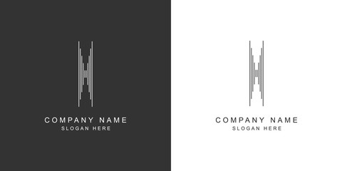 I logo. I letter icon. Vector illustration.