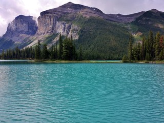 Maligne Lake , Rocky Mountains , Canada 