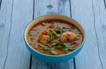 Thai Spicy Shrimp Soup 