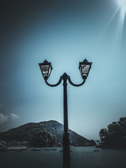 lantern on the beach