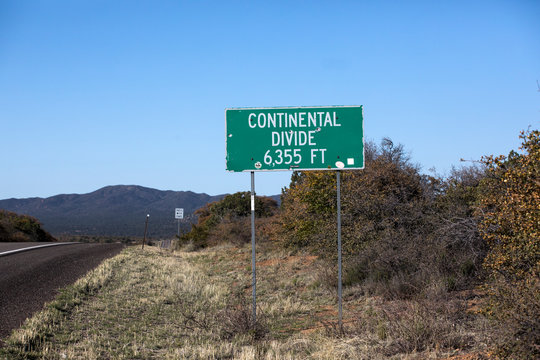 Continental Divide Sign