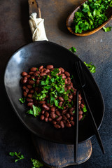 Traditional georgian lobio dish