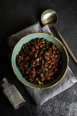 Traditional georgian lobio dish