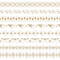 Obraz premium A vector set of art dividers