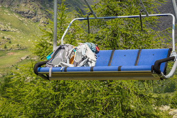 Pejo 3000 chairlift : the chairlift that reaches an altitude of 3000 meters,Pejo, Trentino Alto...