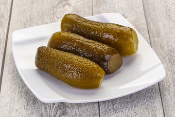 Pickled homemade cucumbers