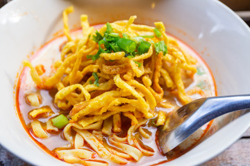noodle dry chili on morning