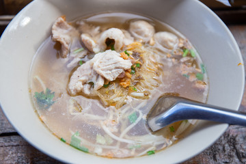 morning pork noodle