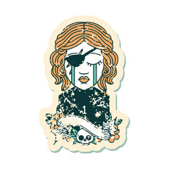 crying human rogue with natural one D20 roll illustration