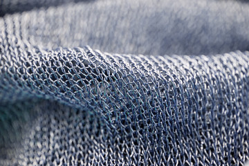
beautiful fabric in the form of a gold mesh that looks like chain mail