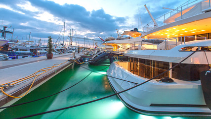  Sports marina on the White Island of Ibiza, restaurants and facilities for luxurious life on the white island of Ibiza.