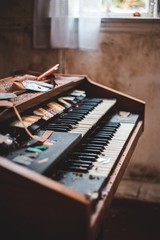 old keyboard piano