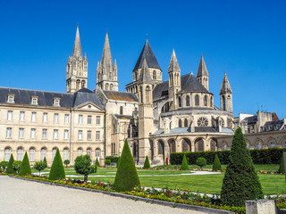 Fototapeta na wymiar L'Abbaye-aux-Hommes or Abbey of Saint-Etienne, Caen, France