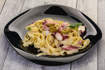 Pasta with octopus