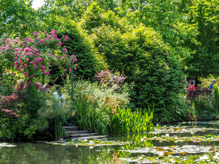  The gardens of Claude Monet's home in Giverny capture the beauty expressed in his impressionist...