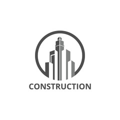 Building, Construction, Real Estate Logo Template Vector Icon.