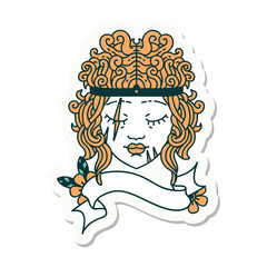 human barbarian character sticker