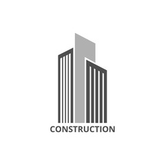 Building, Construction, Real Estate Logo Template Vector Icon.