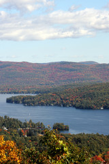 Lake George in Autumn as viewed from Prospect Mountain