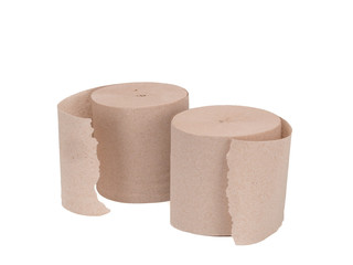 Toilet Paper Isolated on a white background.