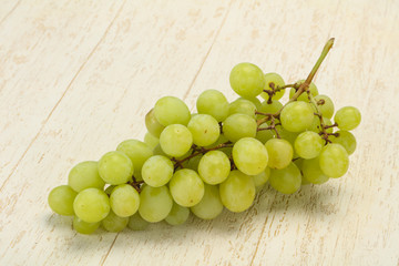 Sweet ripe Green grape branch