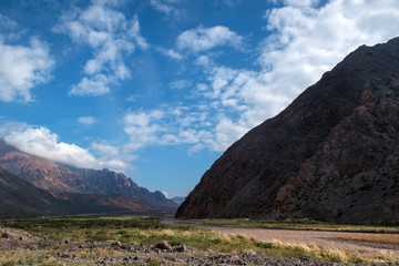 Mountain valley in Mendoza Argentina