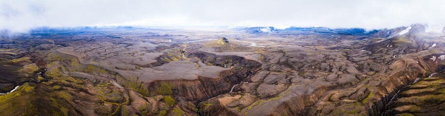 Fototapeta na wymiar Islandia z lotu ptaka