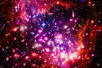 Fototapeta na wymiar Space background with nebula and stars. The elements of this image furnished by NASA.