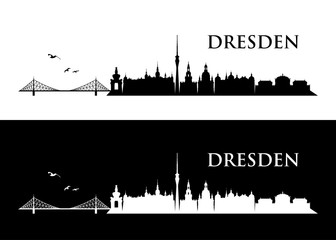 Dresden skyline - Germany - vector illustration
