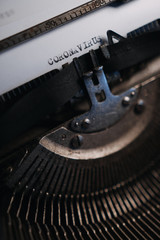 Typing "CORONAVIRUS" on retro typewriter