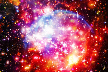 Fascinating galaxy with stars. The elements of this image furnished by NASA.