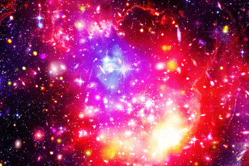 Space background with nebula and stars. The elements of this image furnished by NASA.