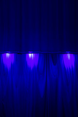 Theater curtain and stage light. Texture background for design.